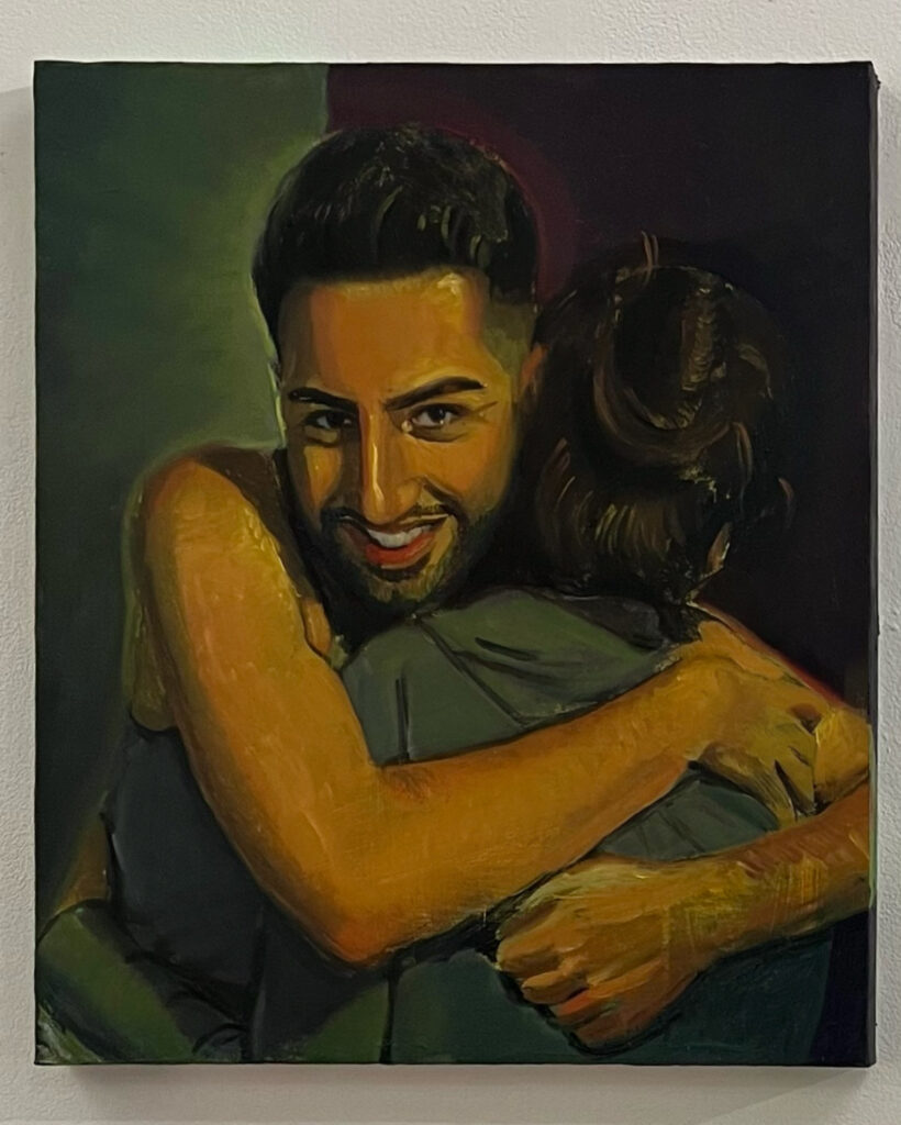 **painting**Last Embrace, 2022, Oil and Acrylic on Canvas.18 x 24 inches, New York.
